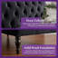 Chaise longue en velours avec dossier capitonné et pieds en bois massif, fauteuil d'appoint sans accoudoirs-682431497