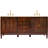 71.85025'' Double Bathroom Vanity with Marble Top