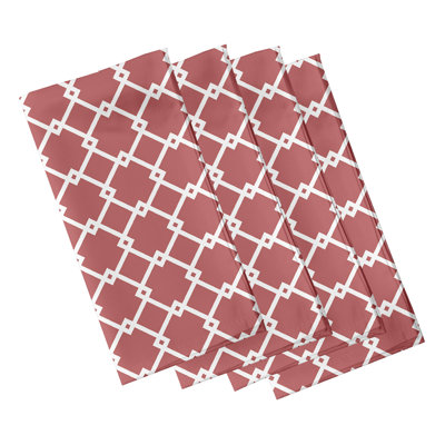 Larreon Polyester Geometric Square Napkin
