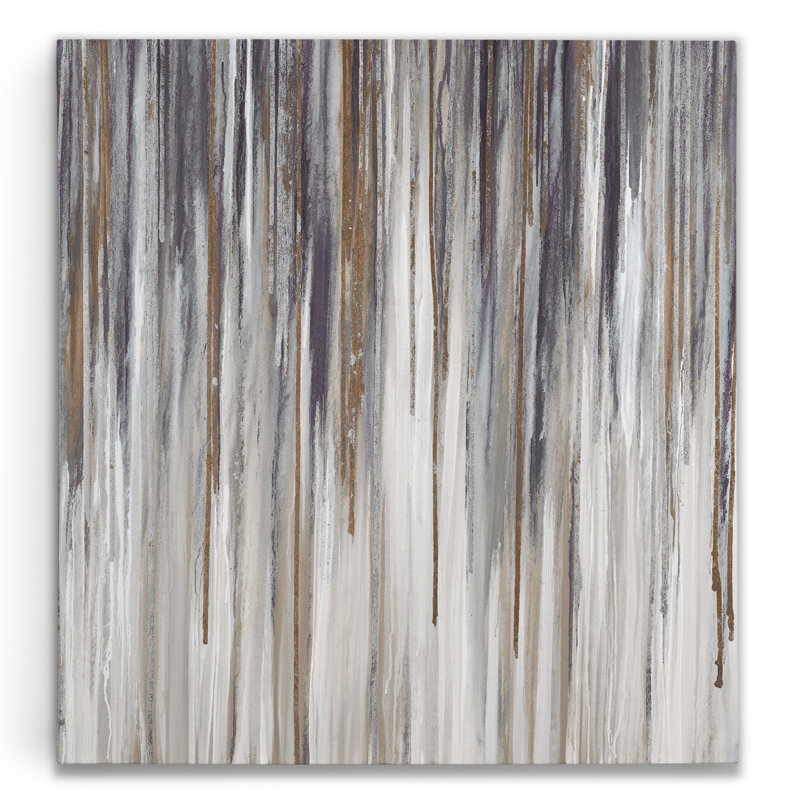 « quicksilver v3 », reproduction d’art sur toile tendue, H 16 po x l 16 po x P 1,5 po, Argent clair / or