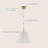 Wilfrida 1 - Light Brass Gold Single Pendant