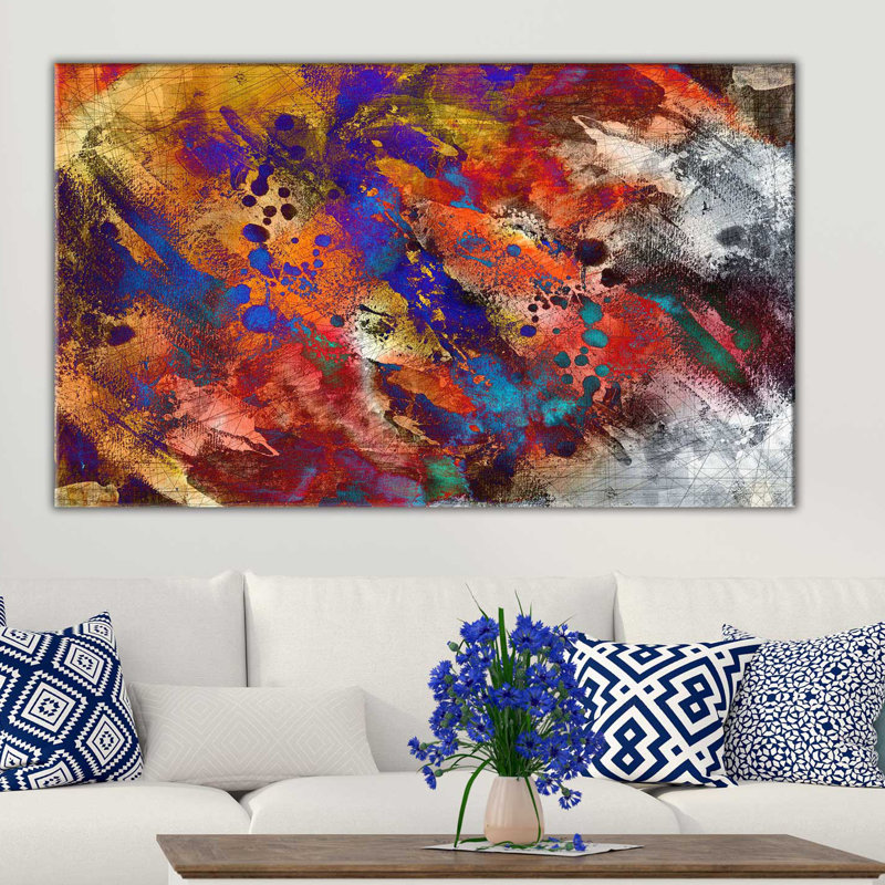 « élégance », reproduction de peinture à l’acrylique sur toile tendue, H 18 po x l 30 po x P 1 po