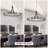 47 in. 24-Light Modern Farmhouse Wagon Wheel Candle Style Chandelier Round Iron Hanging Light Fixture for Kitchen Island Living Room-2065959251