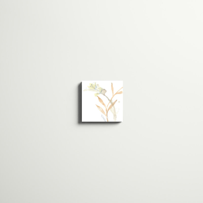«Botany Gesture III», peinture sur toile, H 12 po x l 12 po