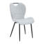 Chaises de salle à manger confortables, ensemble moderne de 4 pièces en métal Pu pour cuisine