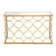 Alviva 49'' Glass Top Console Table