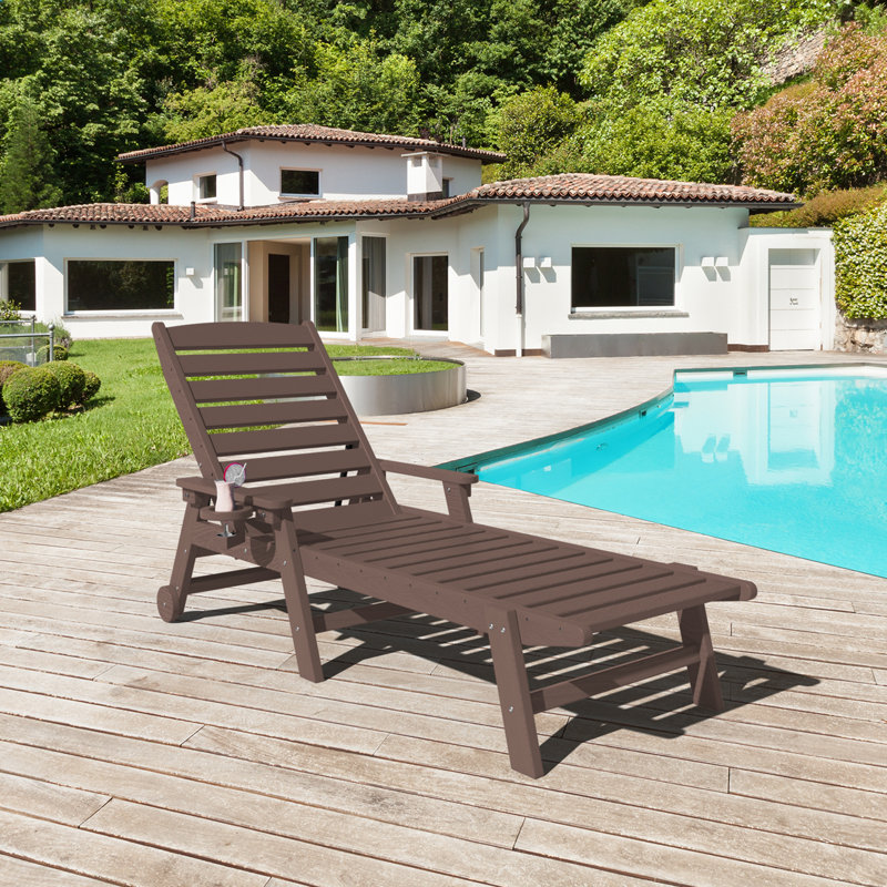 Chaise Adirondack d'extérieur Grzedzinska, Brun