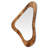 Brown Tree Bark Essence V - Tree Modern Asymmetrical Decorative Wall Mirror