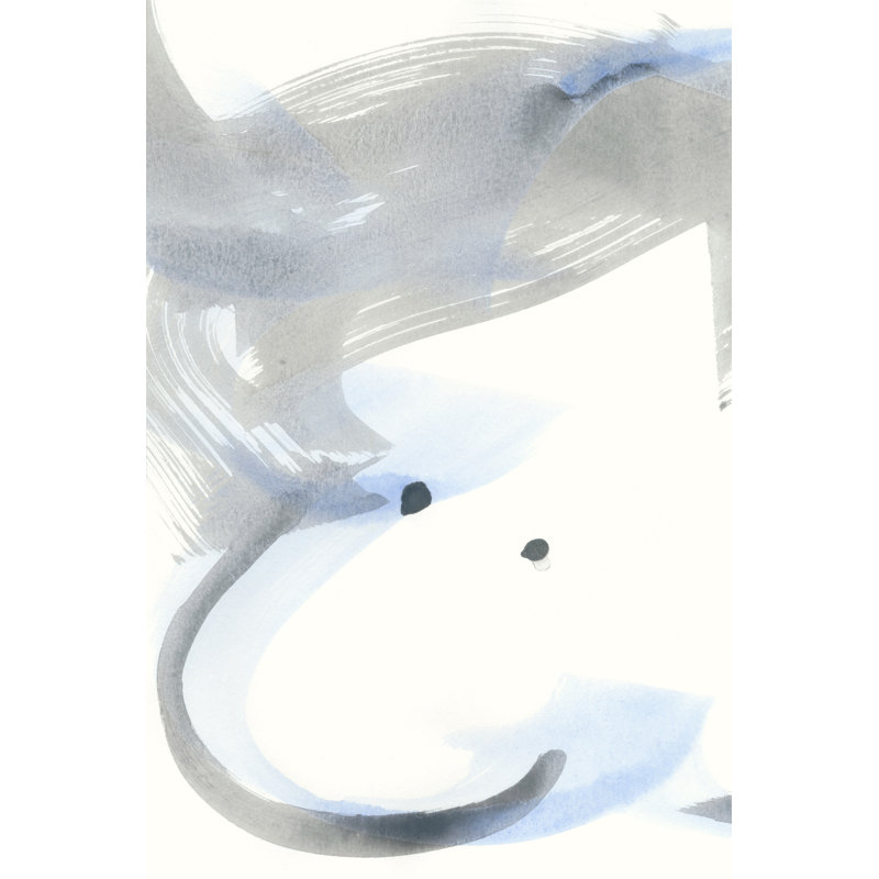 Pale Gestures I by Renée W. Stramel - Painting on Canvas, 30cm H x 20cm W, Black Floater Framed
