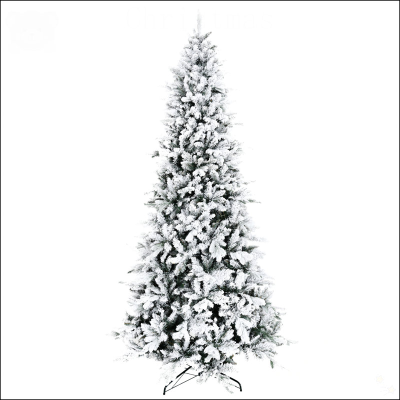 Arbre de Noël artificiel enneigé 9 pieds avec 616 branches de cèdre réalistes