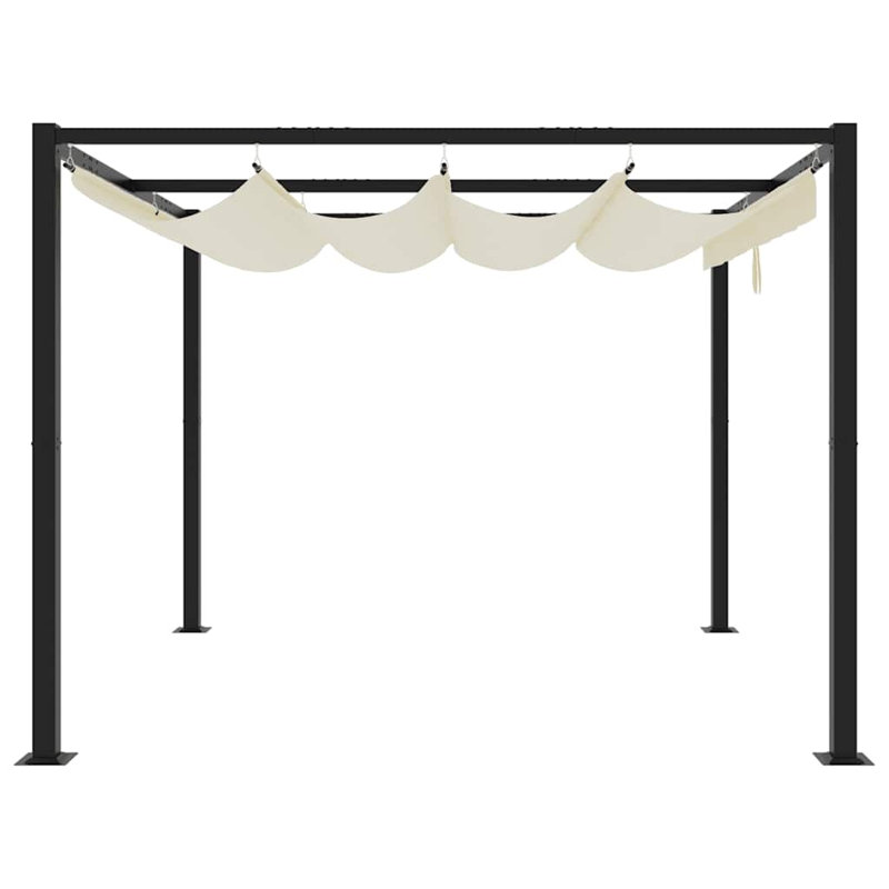 Caidyn Powder Coated Steel Gazebo, Cream