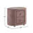 Velvet Upholstered Nightstand With 2 Drawers