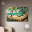 «On Her Hammock Canvas», art mural Glam Beach par Art Remedy-105294788-105294791