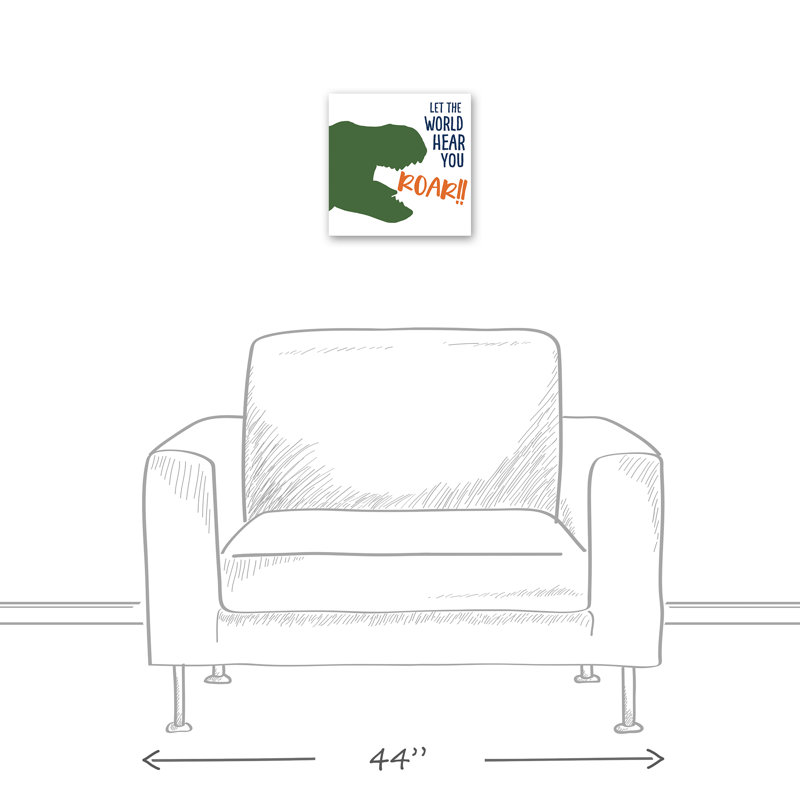 « ecoute you roar », art sur toile Tamerlane, H 12 po x l 12 po x P 1,25 po