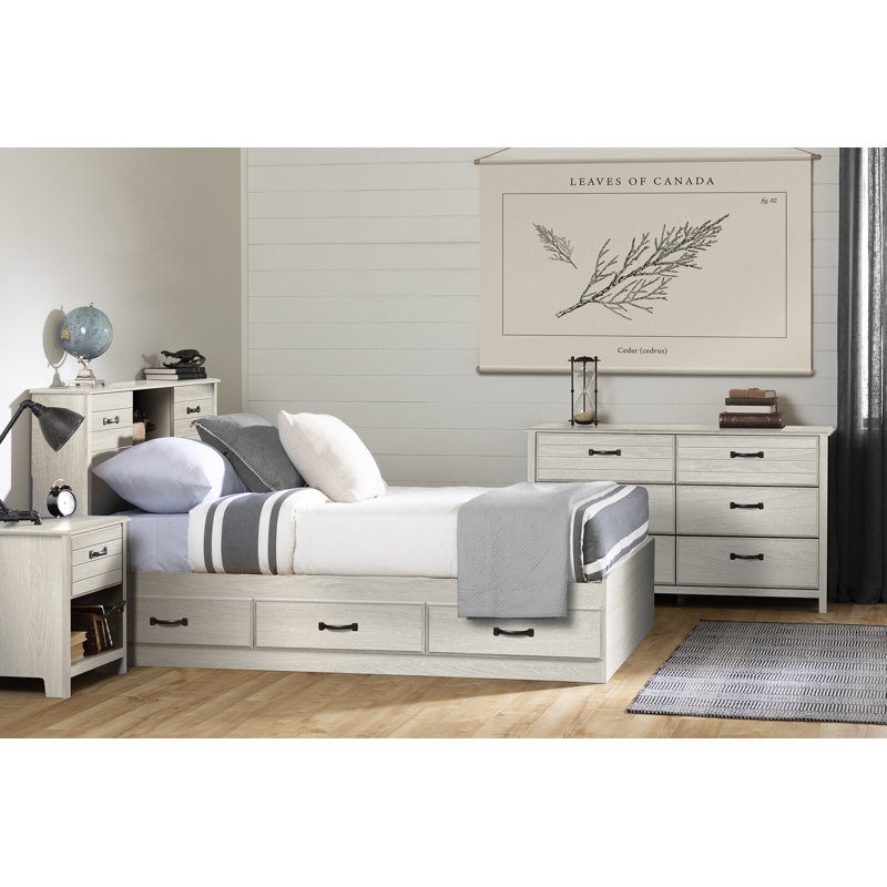 Cubby 6-Drawer Dresser, Winter Oak