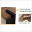 Table basse en noyer et bois aggloméré pour un salon minimaliste, peu encombrant Assemblage facile: 31,5 po x 31,5 po x 16,6 po