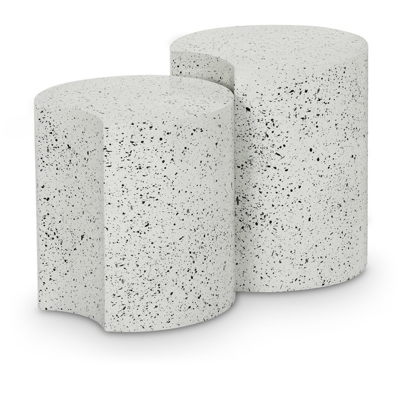 Ensemble de table de bout Ismah, Blanc
