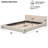 Queen Size Upholstered Bed Frame In Stylish Beige, Modern Platform Bed Design-18549762-18549761