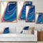 «Luxury Turquoise Marble River III», art mural sur toile glam-1431026127-1431026137