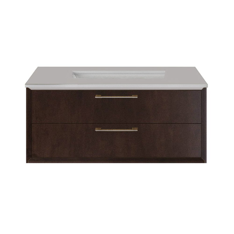 Gemelli 30'' W Single Stone Vanity Top, Polished White