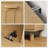 2-Door Tilt-out Laundry Hamper Cabinet with 2 Removable Baskets, Bathroom Storage