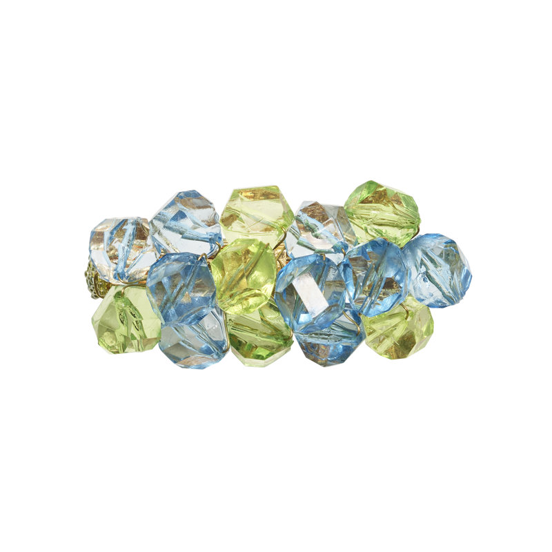 Pop Rocks Napkin Ring, Blue/Green