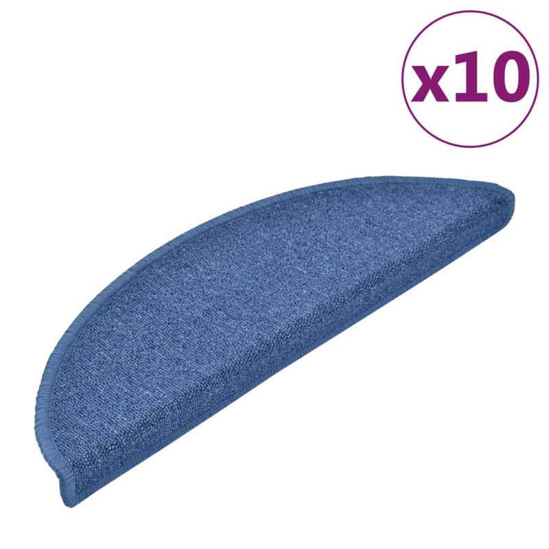 Gibout Non-Slip Blue Stair Tread, Runner 17cm x 56cm, 10