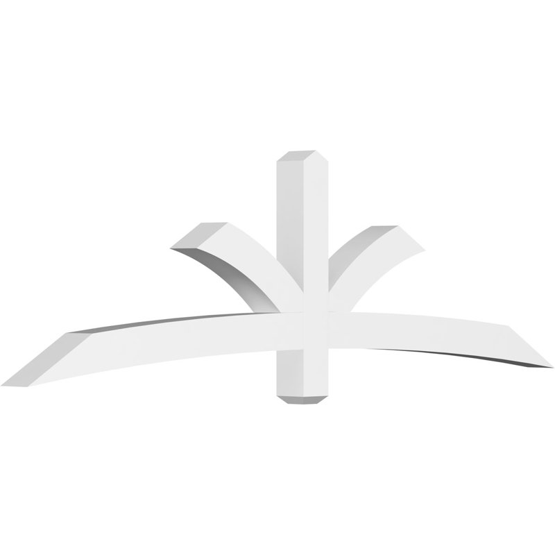 Support pour pignon Davenport, H 24,5 po x l 84 po (pas: 7/12), P 4 po x F 4 po, PVC