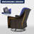 2 - Person Outdoor Swivel Wicker Glider Seating Group with Side Table-106634975