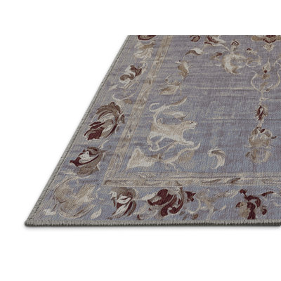 Machine Washable Gray Area Rug