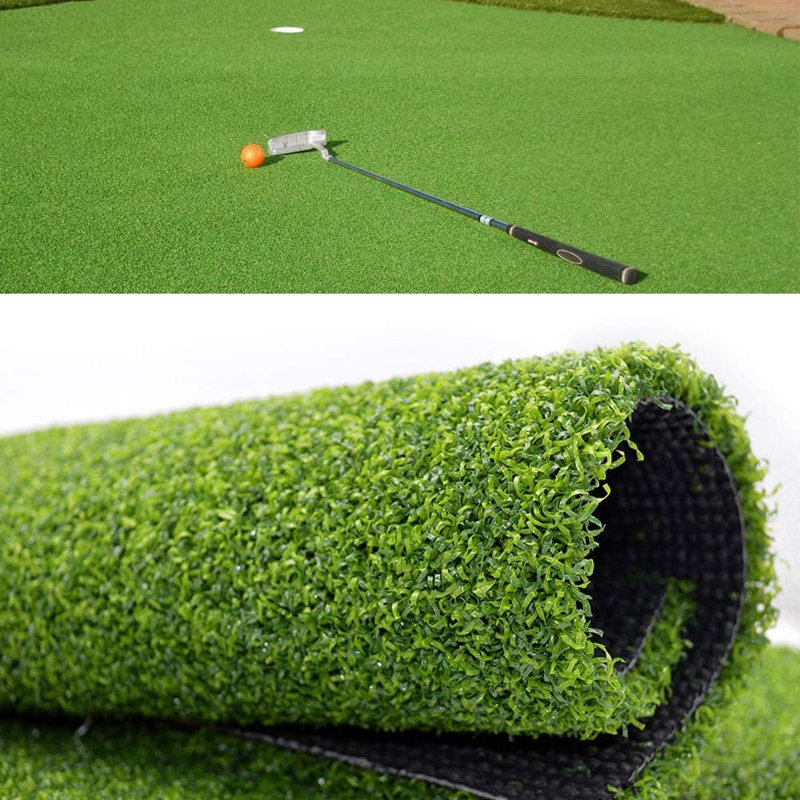 Golf mettant des tapis et des rouleaux de gazon artificiel vert sur mesure, 9 pi x 20 pi