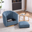 Chaises d'appoint modernes avec rangement, base en bois pivotant en chenille pour la maison