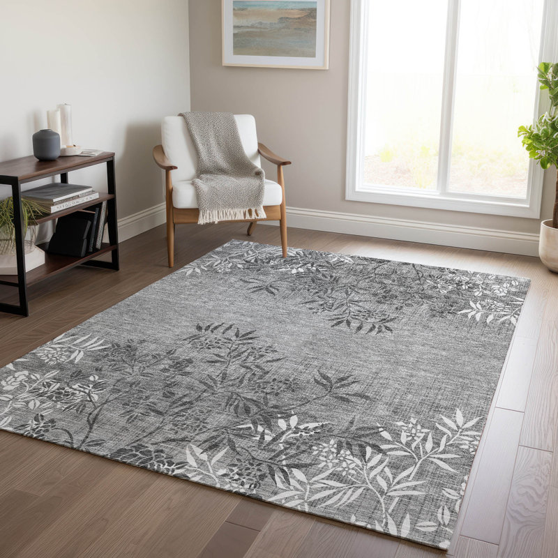 Prinston Floral Indoor / Outdoor Rug, Rectangle 8' x 10'