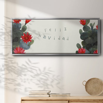 Floraison de Noël, collection de cactus en D, toile encadrée