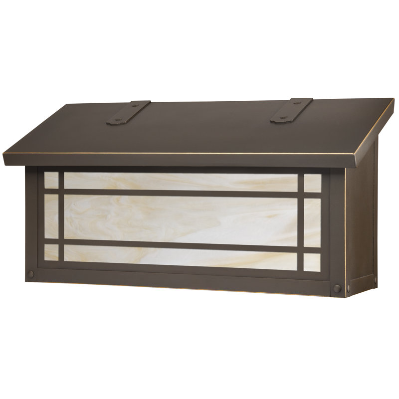 Summit Brass Wall Mounted Mailbox, Honey, Architectural Bronze