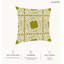Housse de coussin floral en polyester
