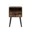Table de chevet décorative pour chambre à coucher et salon: petite conception, tiroir de rangement, tablette ouverte en bois, nettoyage facile