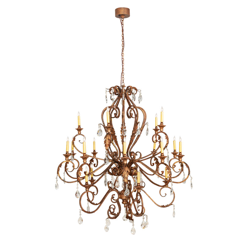 54" Wide Serratina 20 Light Chandelier