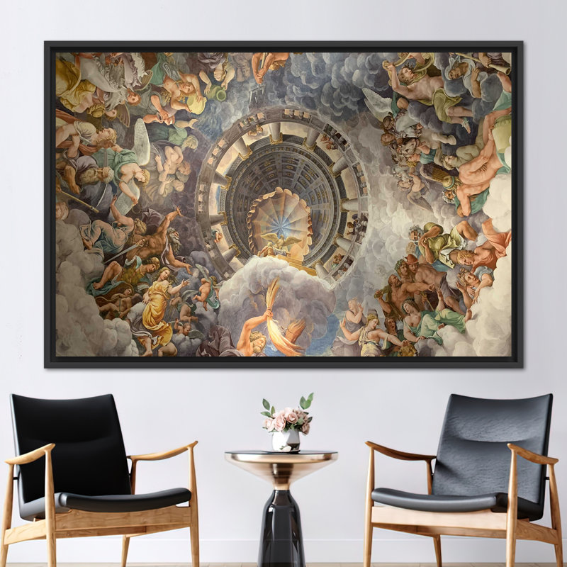 Print on Canvas, 25 cm H x 35 cm W, Black Floater Framed