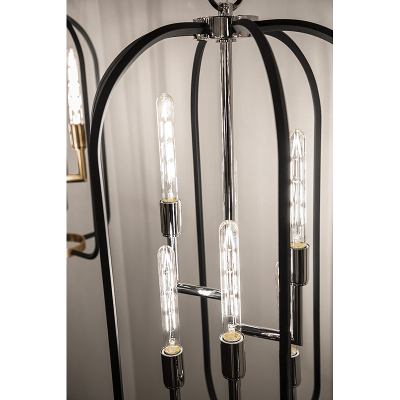 Angler 4 - Light Chandelier, Polished Nickel