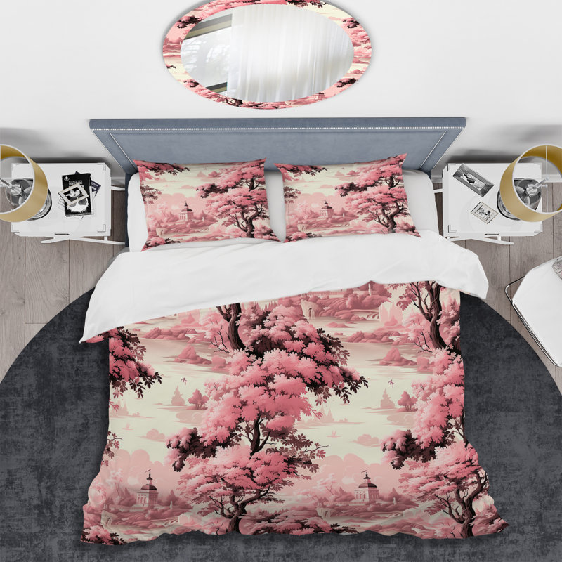 Ensemble de housse de couette Toile Tales Victorian Castle, Housse de couette pour grand lit et 2 taies décor