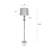 Callahan Floor Lamp - Brushed Nickel with Silver Glass - Grey Shade-718181876