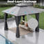 Pavillon de jardin en acier à toit double 10 pi x 10 pi Decksplore-133015338
