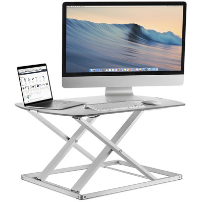 Mount-It! Standing Desk Converter, 31x22 Inch Height Adjustable Sit Stand Converter, 22 Lbs. Capacity