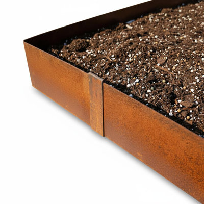 8-Pack 40"x8" Galvanized Steel Garden Edging - Bendable Lawn Border with Shark Spikes for Flower Beds & Pathways