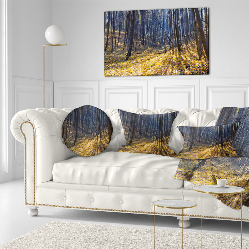 Coussin lombaire en bois d’automne épais