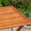 Eucalyptus bistro à l'huile naturelle - offre une assise extérieure confortable 3 finitions, résistantes et