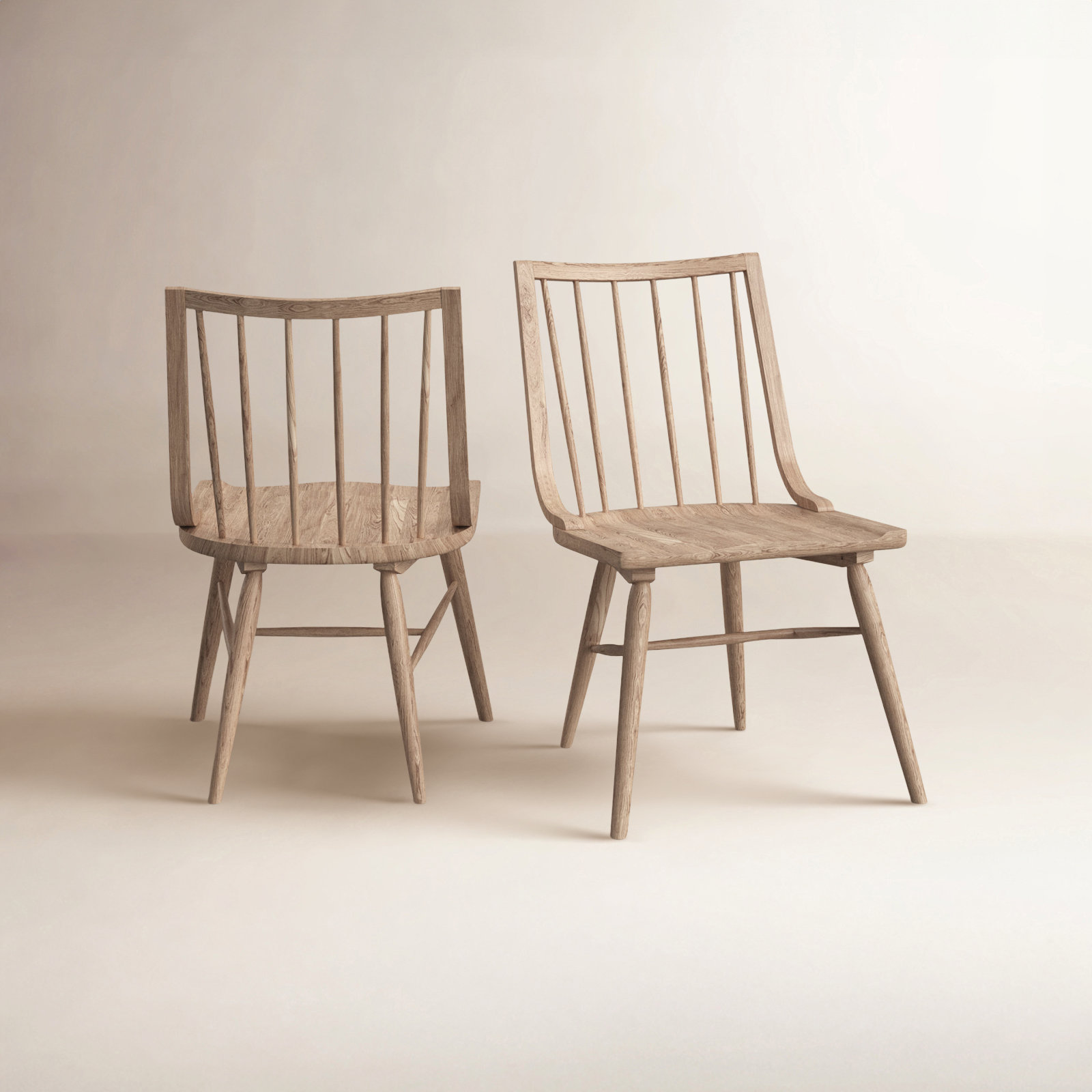 Katheryn 18'' H Solid Wood Side Chair, Light Brown