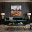Art mural sur toile bleu Southwestern Cowboy Western Ranch 91-878973891