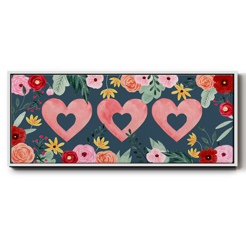 Collection Sweet Hearts - toile encadrée, H 20 po x l 50 po